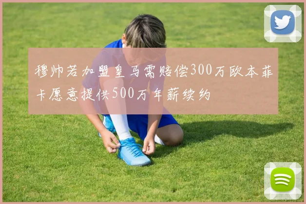 穆帅若加盟皇马需赔偿300万欧本菲卡愿意提供500万年薪续约